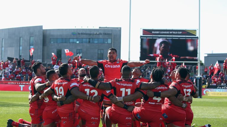 Siliva Havili of Tonga leads the Sipi Tau