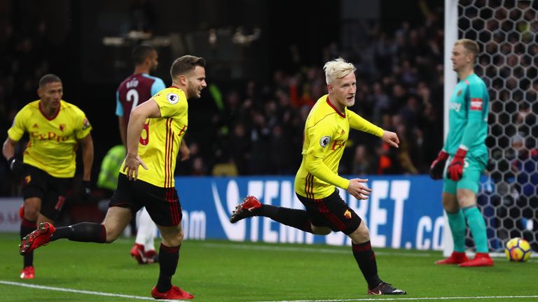 Will Hughes came off the bench for his first appearance since November 28