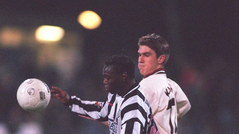 Souleymane Sane in action for German side Wattenscheid in February 1999