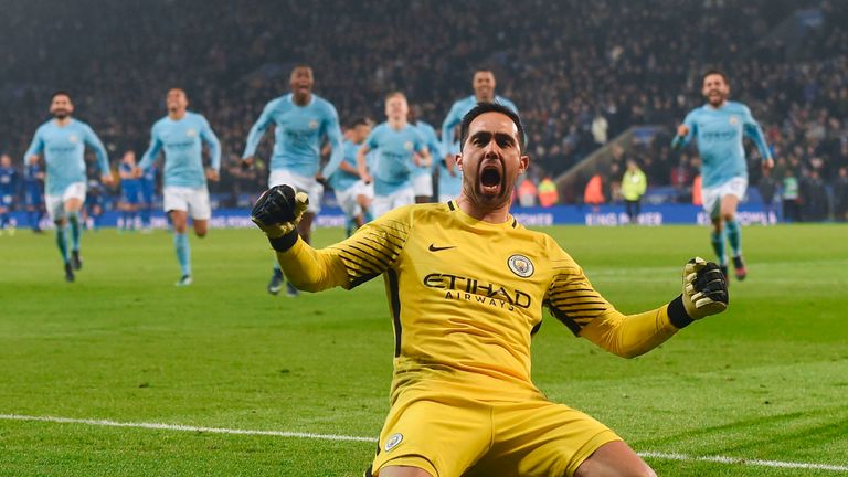 Claudio Bravo will be in goal at Wigan on Monday night