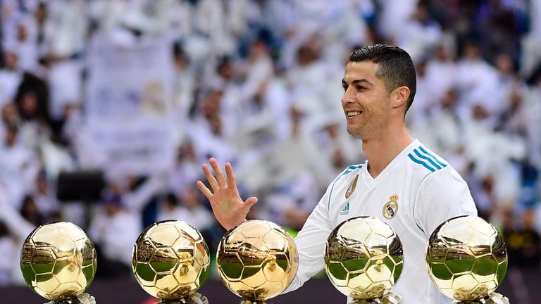 Ronaldo has won the Ballon d'Or five times