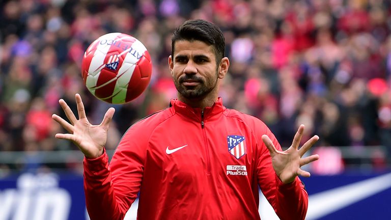 Atletico Madrid's Spanish forward Diego Costa is back in the Spain squad