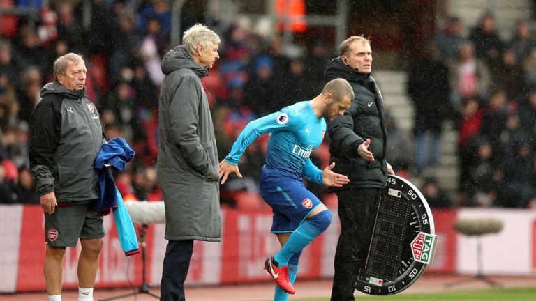 Wilshere has made six Premier League appearances this season with five of them from the bench