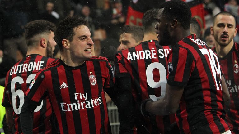 AC Milan are pushing for a spot in Europe next season
