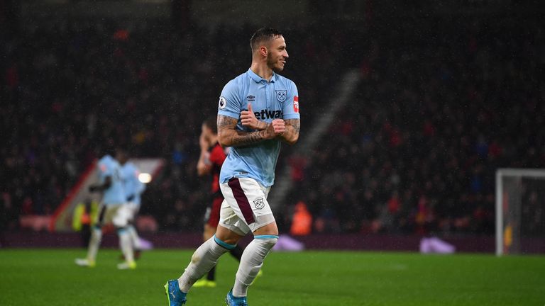 Marko Arnautovic has found the back of the net on the road recently