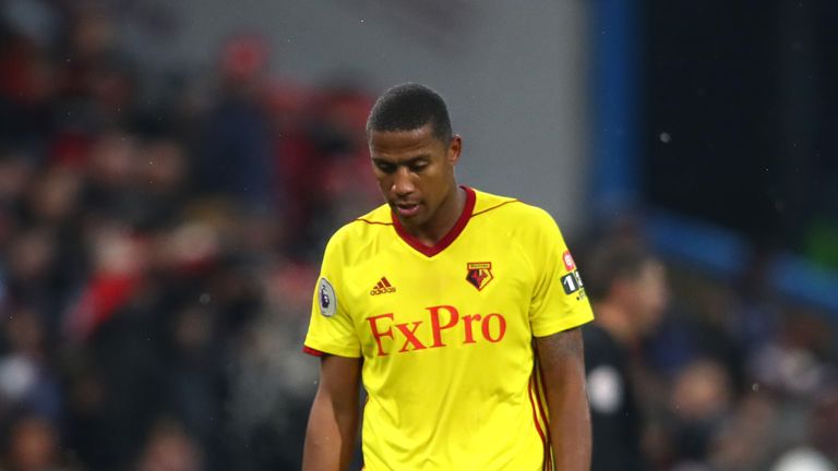 Marvin Zeegelaar was sent off on Saturday against Burnley