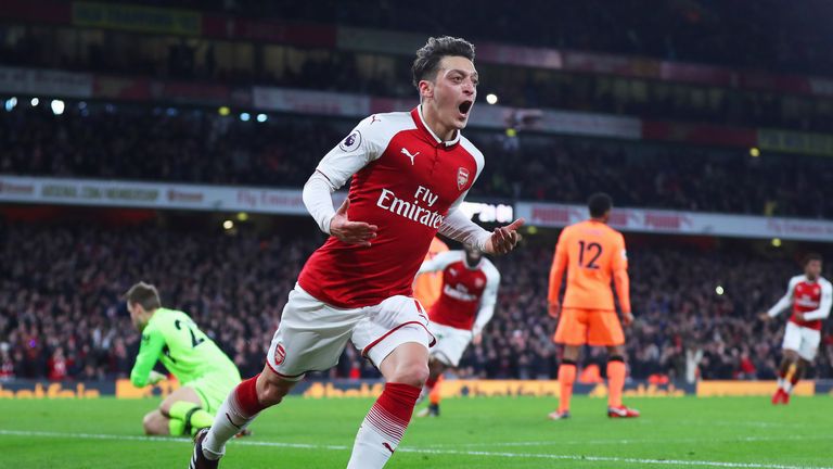 Ozil has impressed in recent months for Arsenal