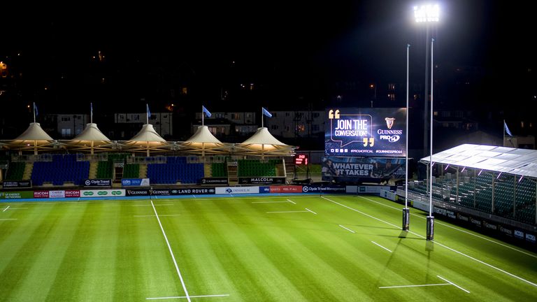 Scotstoun Stadium was evacuated due to a fire alarm in the North Stand