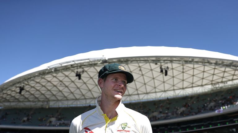 Steve Smith looks on after Australia claimed victory on day five of the second Test