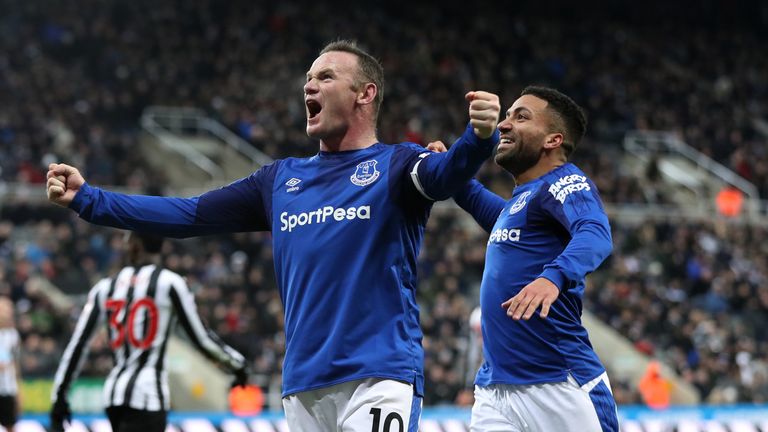 Rooney has scored six goals in his last five games for Everton 