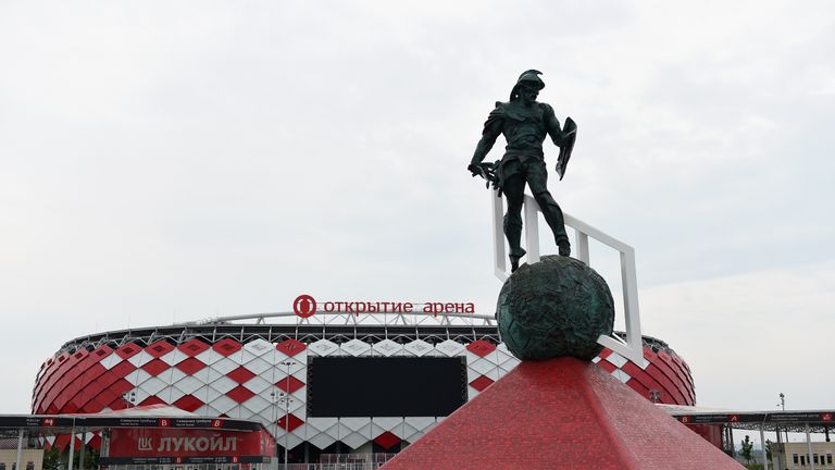 Spartak Stadium in Moscow is one of two arenas to be used in the Russian capital