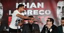 Khan conference halted after scuffle