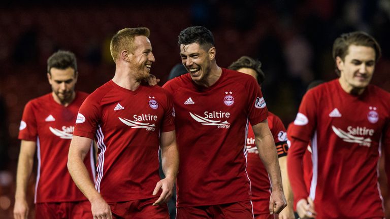 Scott McKenna (centre-right) played 90 minutes in both of Scotland's friendlies against Hungary and Costa Rica.
