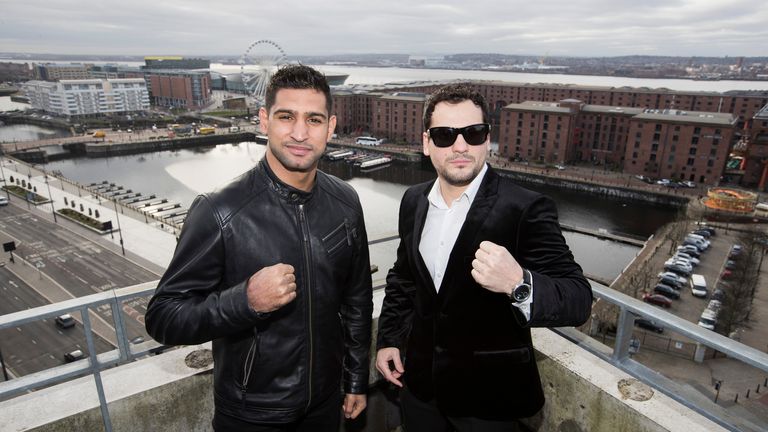 Khan has returned to Bolton ahead of his fight with Lo Greco