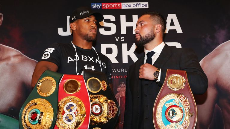 Joshua puts his WBA and IBF belts on the line against WBO champion Parker on March 31, live on Sky Sports Box Office