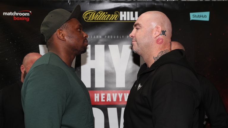 Whyte defends his WBC 'silver' belt against Browne at The O2