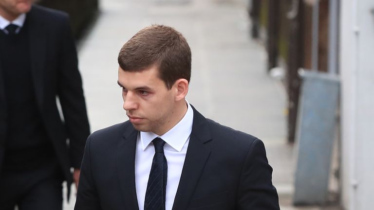 Jon Flanagan pictured arriving at Liverpool Magistrates' Court