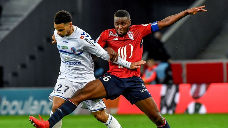 Amadou came on a train to London to complete a move to either Palace or West Ham