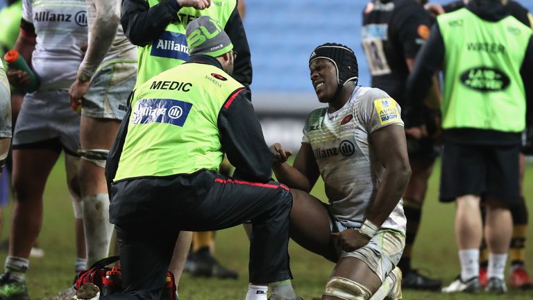 Maro Itoje returned to action ahead of time after breaking his jaw