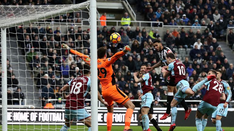 Jamaal Lascelles heads in the opener