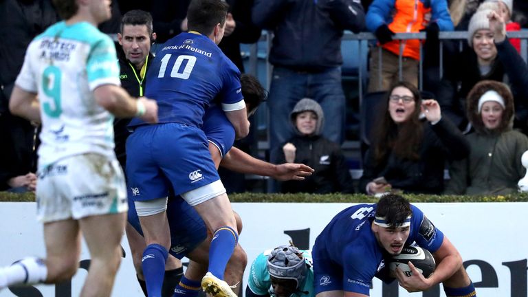 Max Deegan was superb for Leinster in their tight derby victory