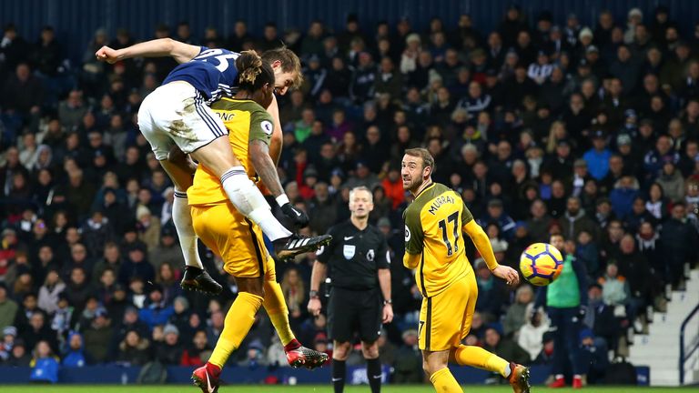 Dawson headed in West Brom's second goal
