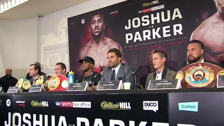 Anthony Joshua dismisses Joseph Parker's doping accusations ahead of unification bout Anthony Joshua dismisses Joseph Parker's doping accusations ahead of unification bout