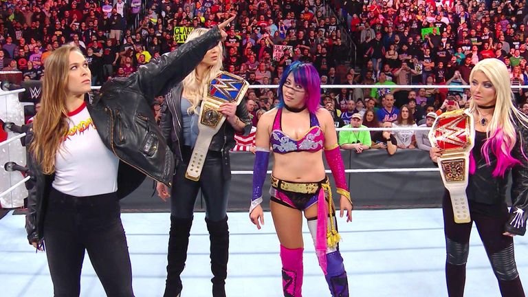 Rousey made her WWE debut at Royal Rumble