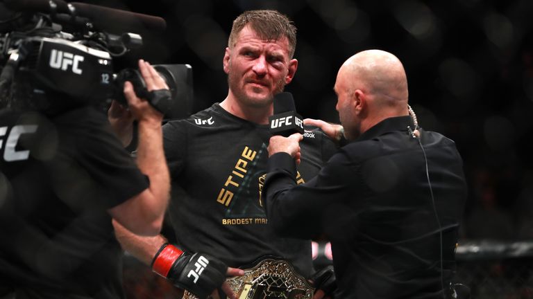 Miocic defeated Francis Ngannou in Boston