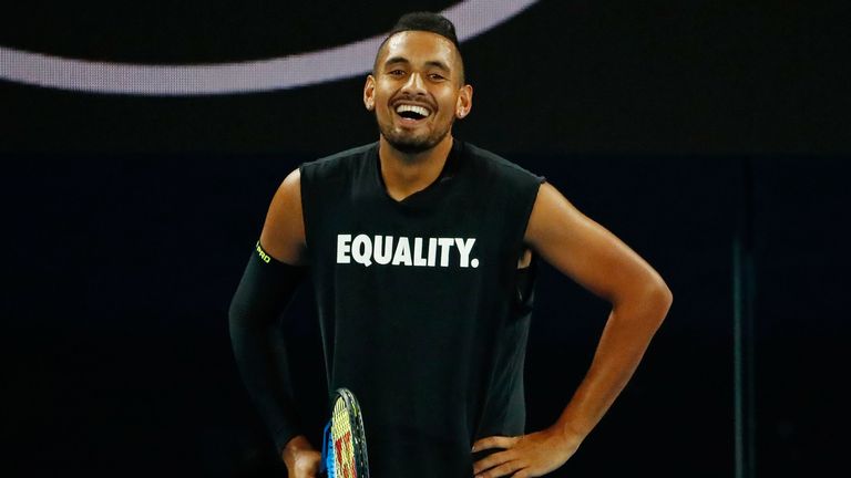 Nick Kyrgios will take on Brazil's Rogerio Dutra Silva in the first round of the Australian Open
