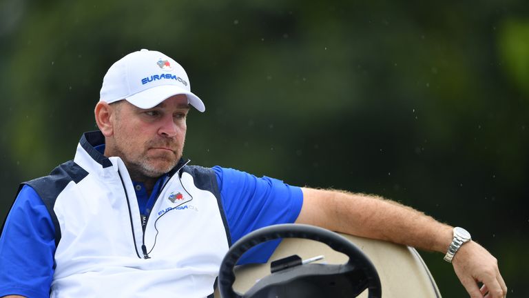 Concern for European captain Thomas Bjorn as his team fall behind