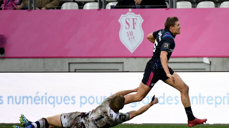 Stade Francais full-back Tony Ensor was in searing form over the weekend