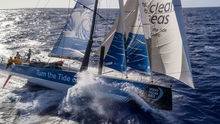 Turn the Tide on Plastic finished sixth on leg four of the Volvo Ocean Race between Melbourne and Hong Kong