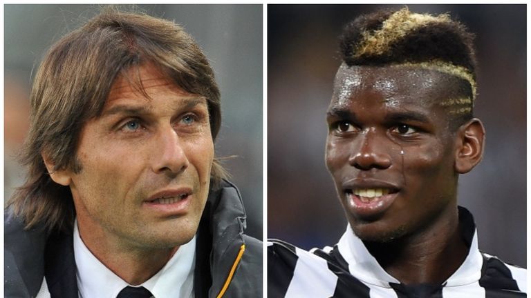 Antonio Conte frequently deployed Pogba on the left in a 4-3-3