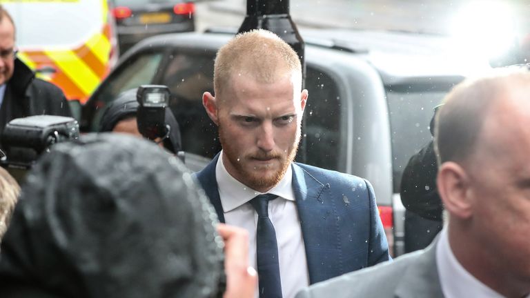 Stokes has pleaded not guilty to affray