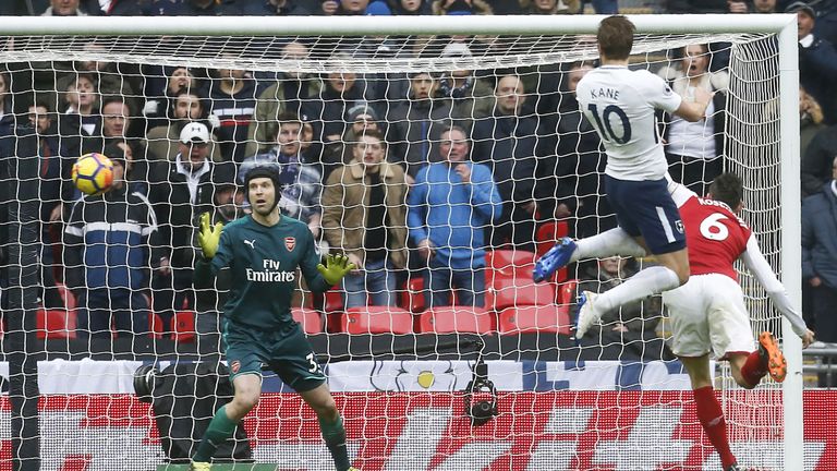 Harry Kane's header condemned Arsenal to a 1-0 defeat at Wembley