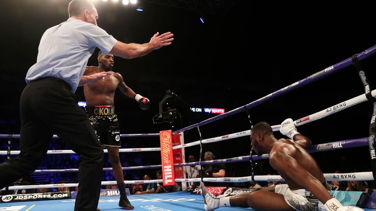 Chamberlain suffered a knockdown in the opening round