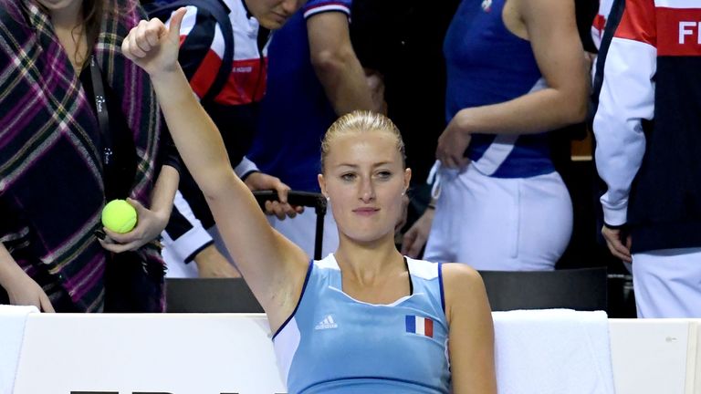 Kristina Mladenovic was in inspirational form for France