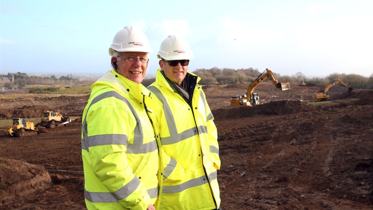 Work is underway at Lake Torrent