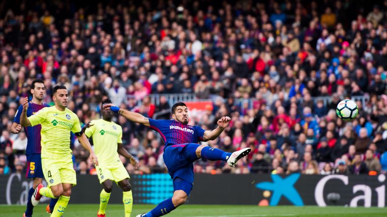 Luis Suarez was unable to help Barcelona to victory