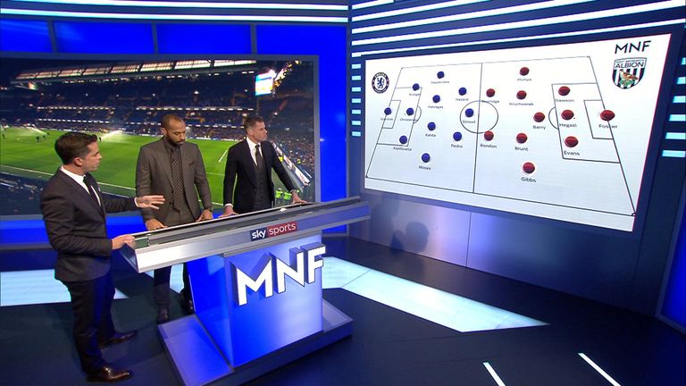 Thierry Henry, Jamie Carragher and David Jones on Monday Night Football