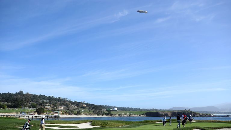 Pebble Beach's 17th hole is one of several on the course to overlook the water