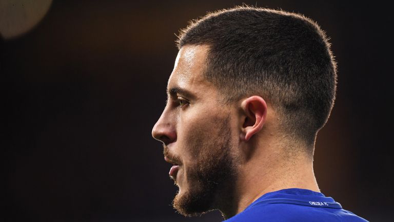 Eden Hazard was named up front for Chelsea against Barcelona and Manchester City