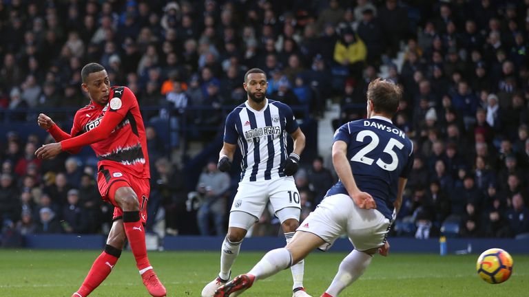 Rajiv van La Parra opened the scoring for Huddersfield at The Hawthorns