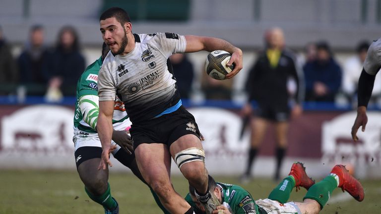 No 8 Renato Giammarioli was superb as Zebre created history in Ireland