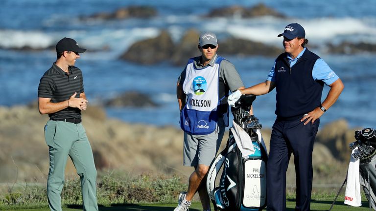 McIlroy has been playing alongside Phil Mickelson this week