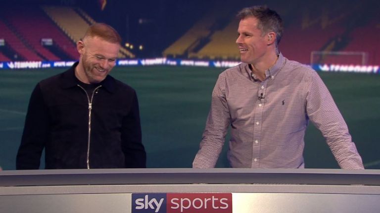 Rooney joined Jamie Carragher on MNF