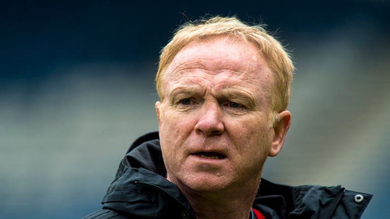 Alex McLeish's Scotland will face Portugal on October 14