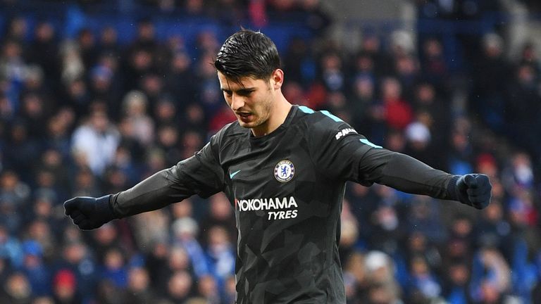 Alvaro Morata opened the scoring in the first half for Chelsea