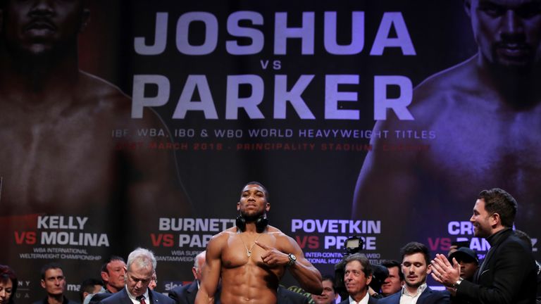 Joshua is expected to face Deontay Wilder in the near future